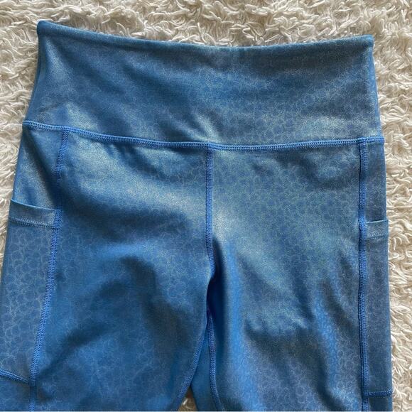 Zyia Blue Mermaid Light N Tight Pocket Capri Size 6-8 - Picture 6 of 11